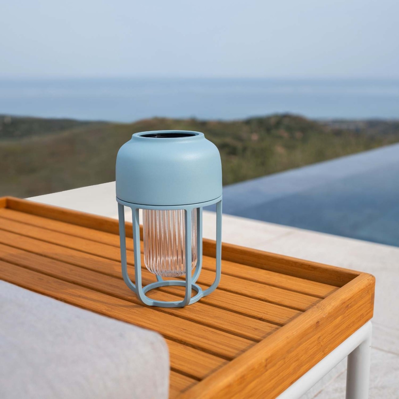 Houe Φωτιστικό ηλιακό επαναφορτιζόμενο LED 21 εκ. Ice blue σειρά Light No1 Επαναφορτιζόμενα Φωτιστικά