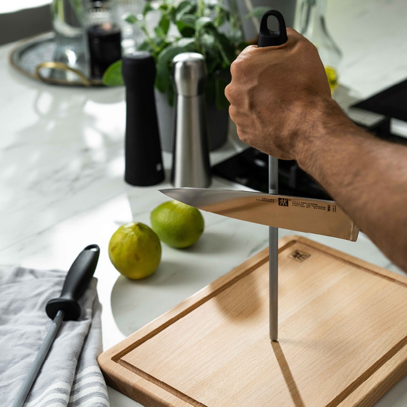 Zwilling ακονιστήρι με μάυρη συνθετική λαβή 21 cm Μαχαίρια Κουζίνας & Βάσεις κοπής