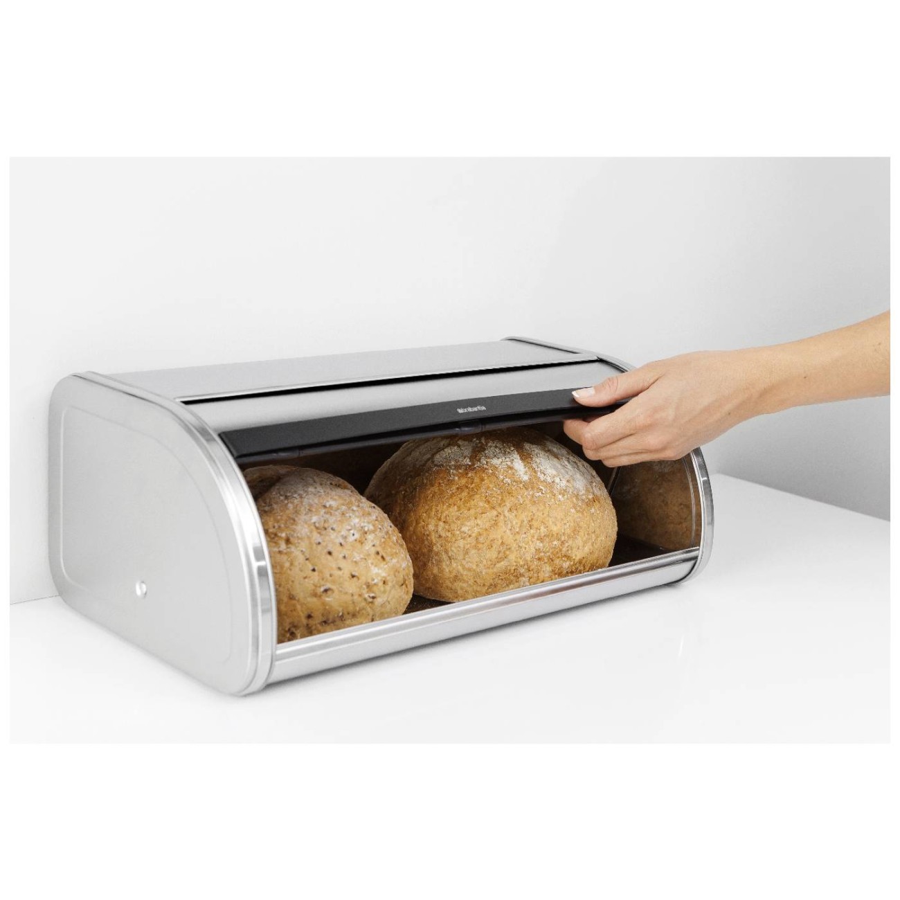 Brabantia Ψωμιέρα 17,3Χ44,5Χ26,2 cm roll top Matt Steel Ψωμιέρες