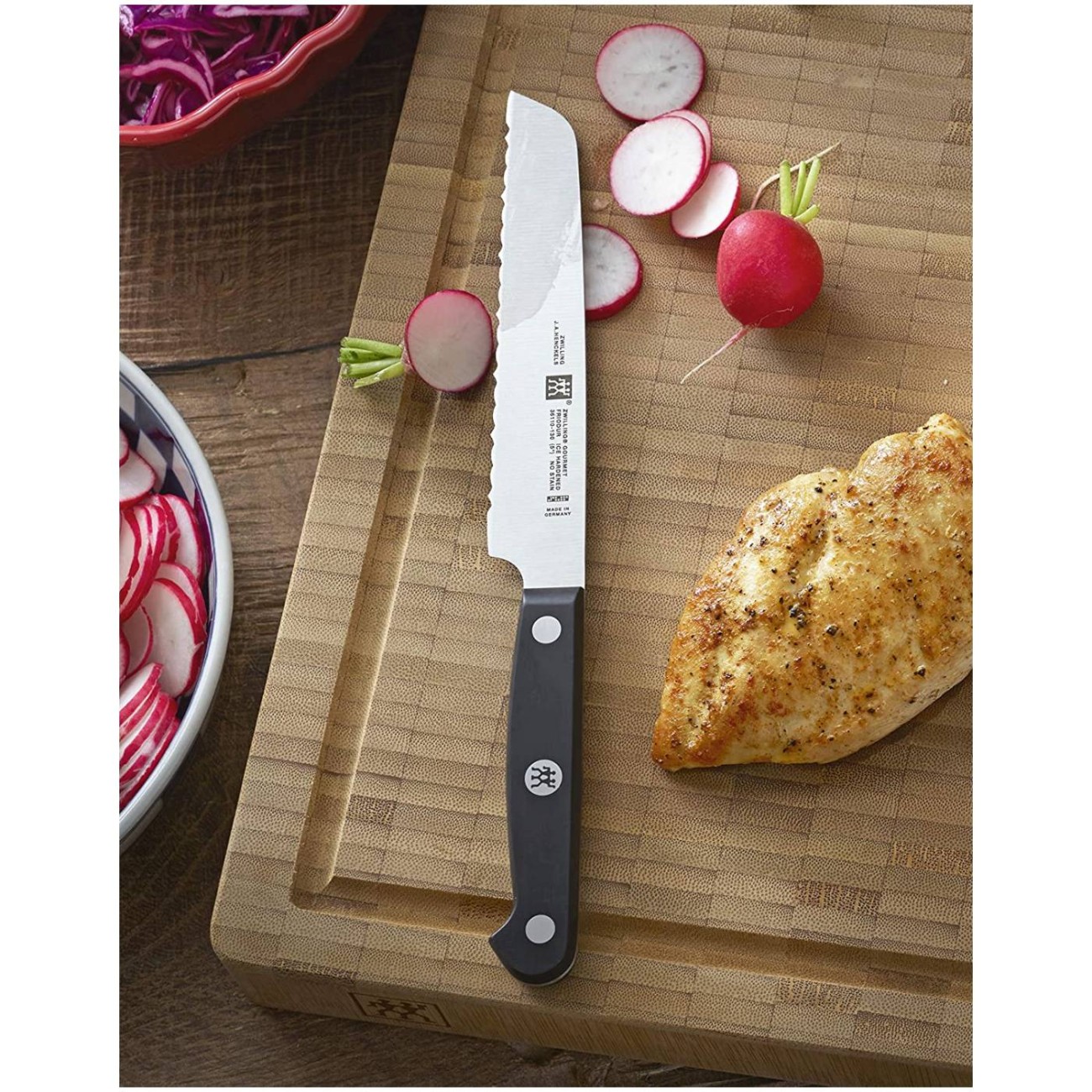 Zwilling J.A Henckels Μαχαίρι πολλαπλών χρήσεων 13 εκ. σειρά Zwilling Gourmet Μαχαίρια Κουζίνας & Βάσεις κοπής