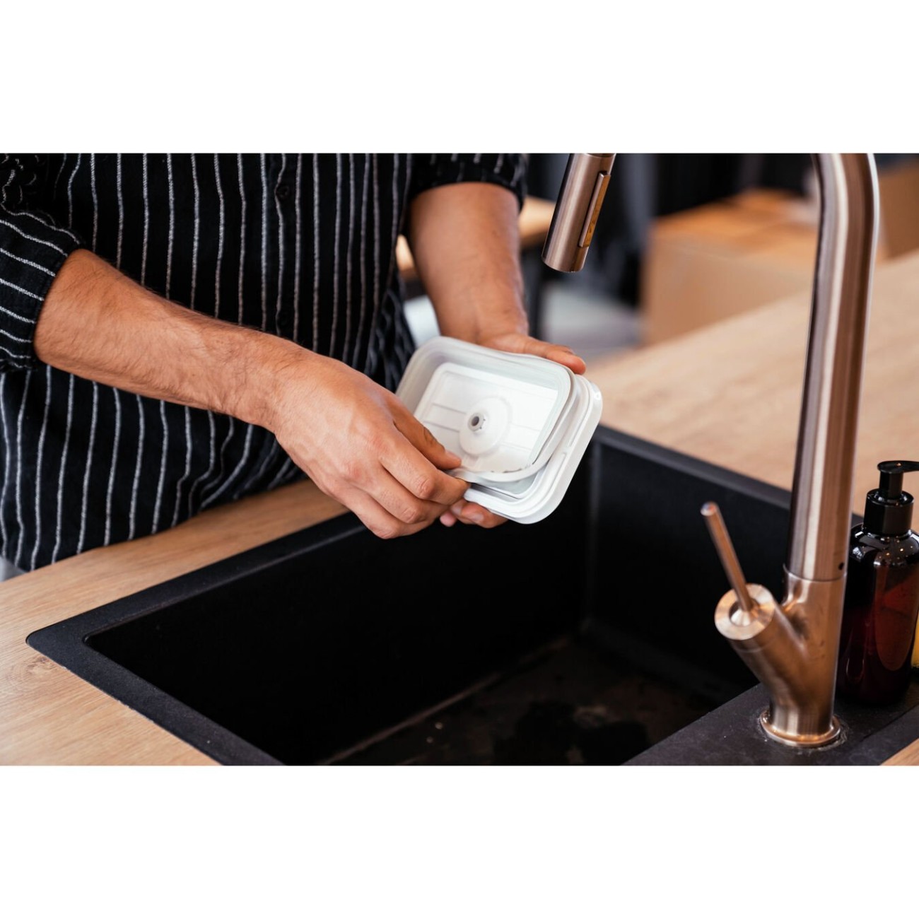 Zwilling Δοχείο τροφίμων Vacuum S παραλληλόγραμμο 0,9/0,75 lt. 15,5Χ8,5Χ7cm σειρά Fresh & Save Δοχεία Τροφίμων