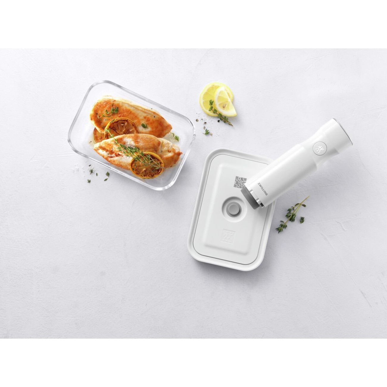 Zwilling Δοχείο τροφίμων Vacuum M παραλληλόγραμμο 0,9/0,75 lt 18Χ11Χ10 cm σειρά Fresh & Save Δοχεία Τροφίμων