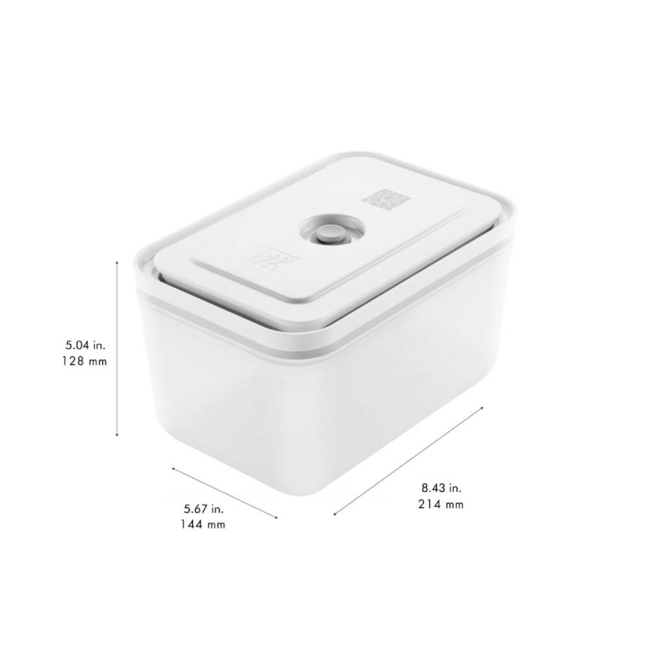 Zwilling Δοχείο τροφίμων Vacuum L παραλληλόγραμμο 2,3/2,0 λτ. 21Χ14Χ12 εκ. σειρά Fresh & Save Δοχεία Τροφίμων