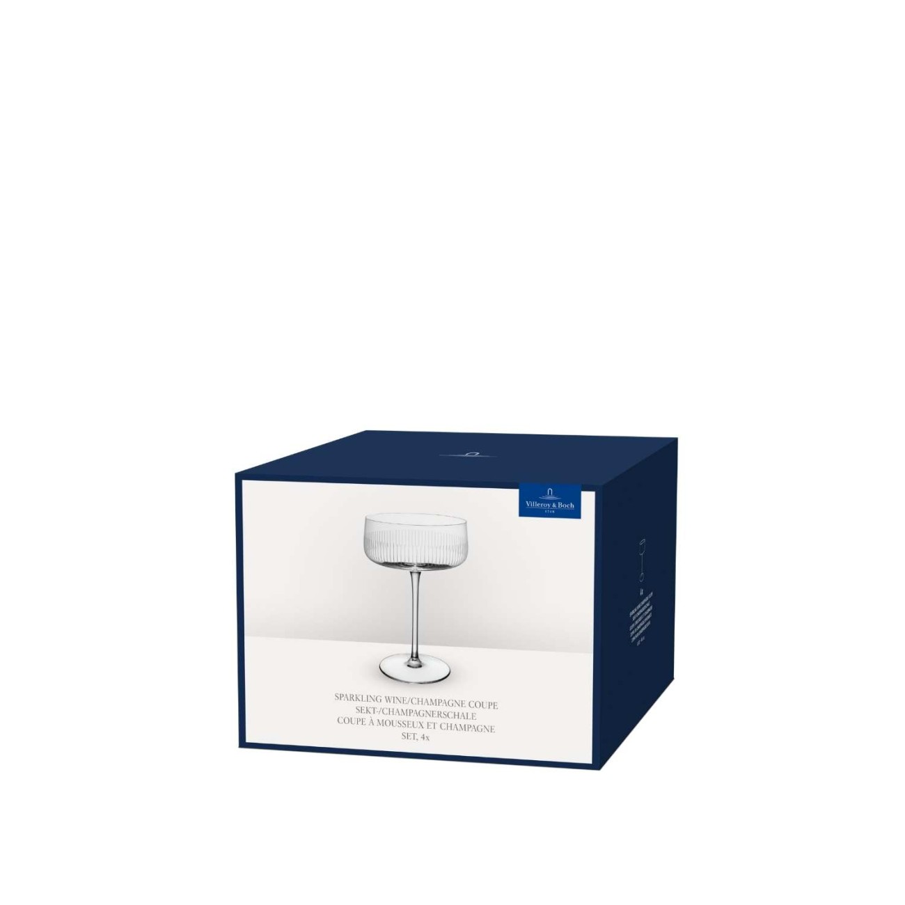 Villeroy & Boch Σετ 4 τεμ. ποτήρι αφρώδους οίνου/σαμπάνιας coupe 0,12 λτ. σειρά Afina Ποτήρια Σαμπάνιας