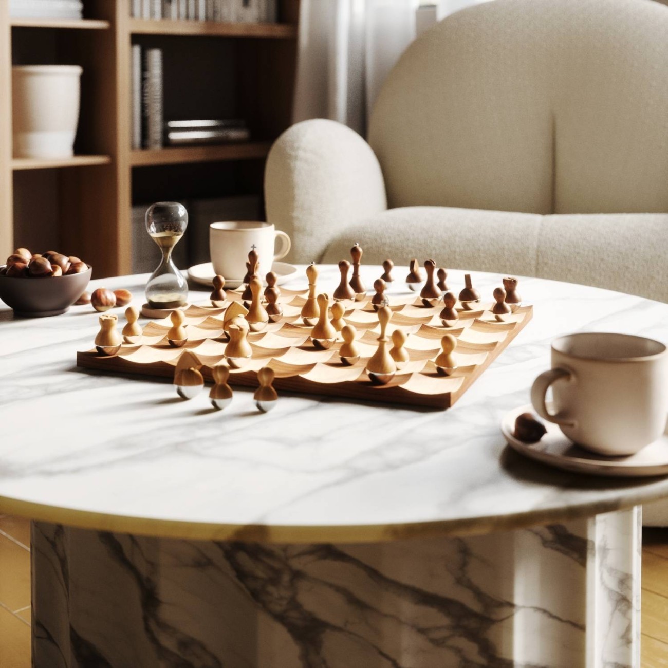 Umbra Σκάκι 38x11cm ξύλινο σειρά Wobble Chess New Arrivals