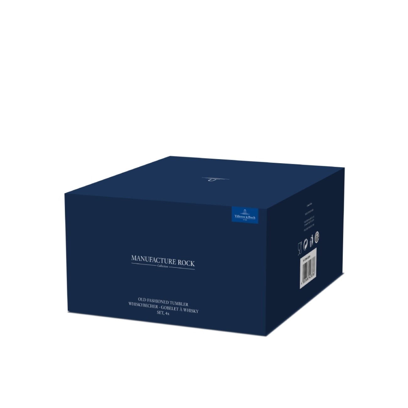 Villeroy & Boch Σετ 4 τεμ. ποτήρι ουΐσκι/ χυμού 0,25 λτ. σειρά Manufacture Rock Ποτήρια Ποτού
