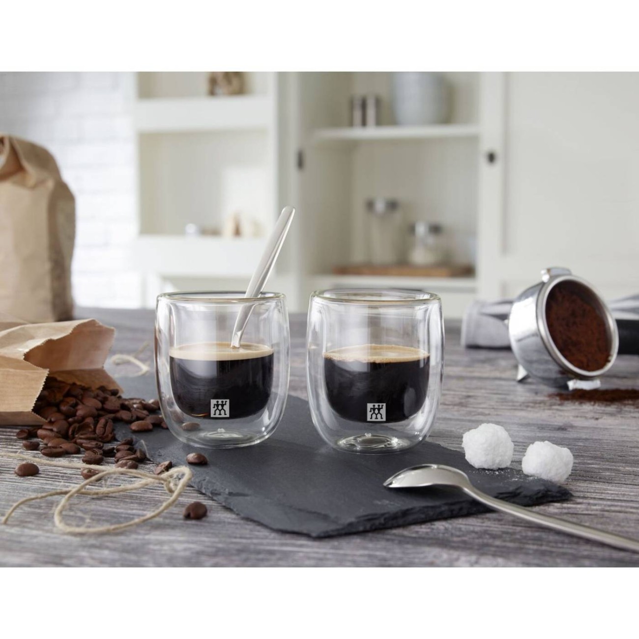 Zwilling J.A Henckels Σετ 2 τεμαχίων φλυτζάνια εσπρέσσο 80ml σειρά Double Wall Καφές/ Τσάι