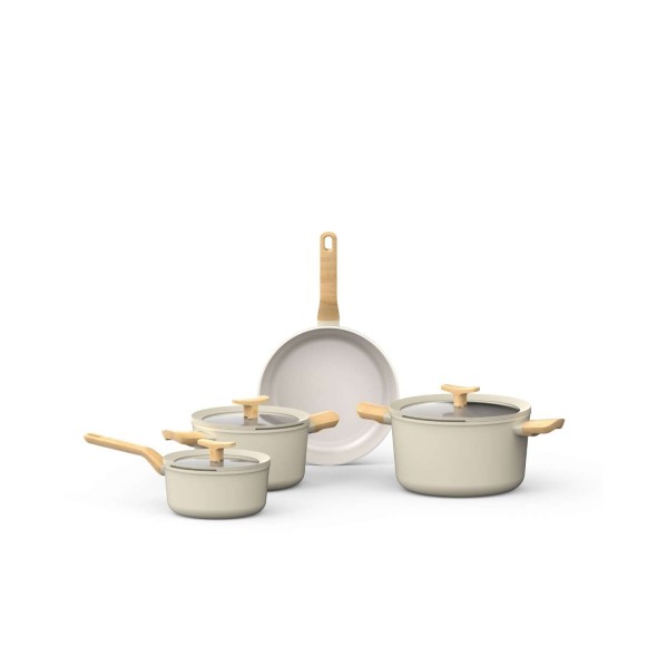 BergHOFF Σετ 4 τεμ. Κατσαρόλες με καπάκι 18cm/20cm/24cm & τηγάνι 24εκ. από ανακυκλωμένα υλικά σειρά Balance Leo
BergHOFF Σετ 4 τεμ. Κατσαρόλες με καπάκι 18cm/20cm/24cm & τηγάνι 24εκ. από ανακυκλωμένα υλικά σειρά Balance Leo