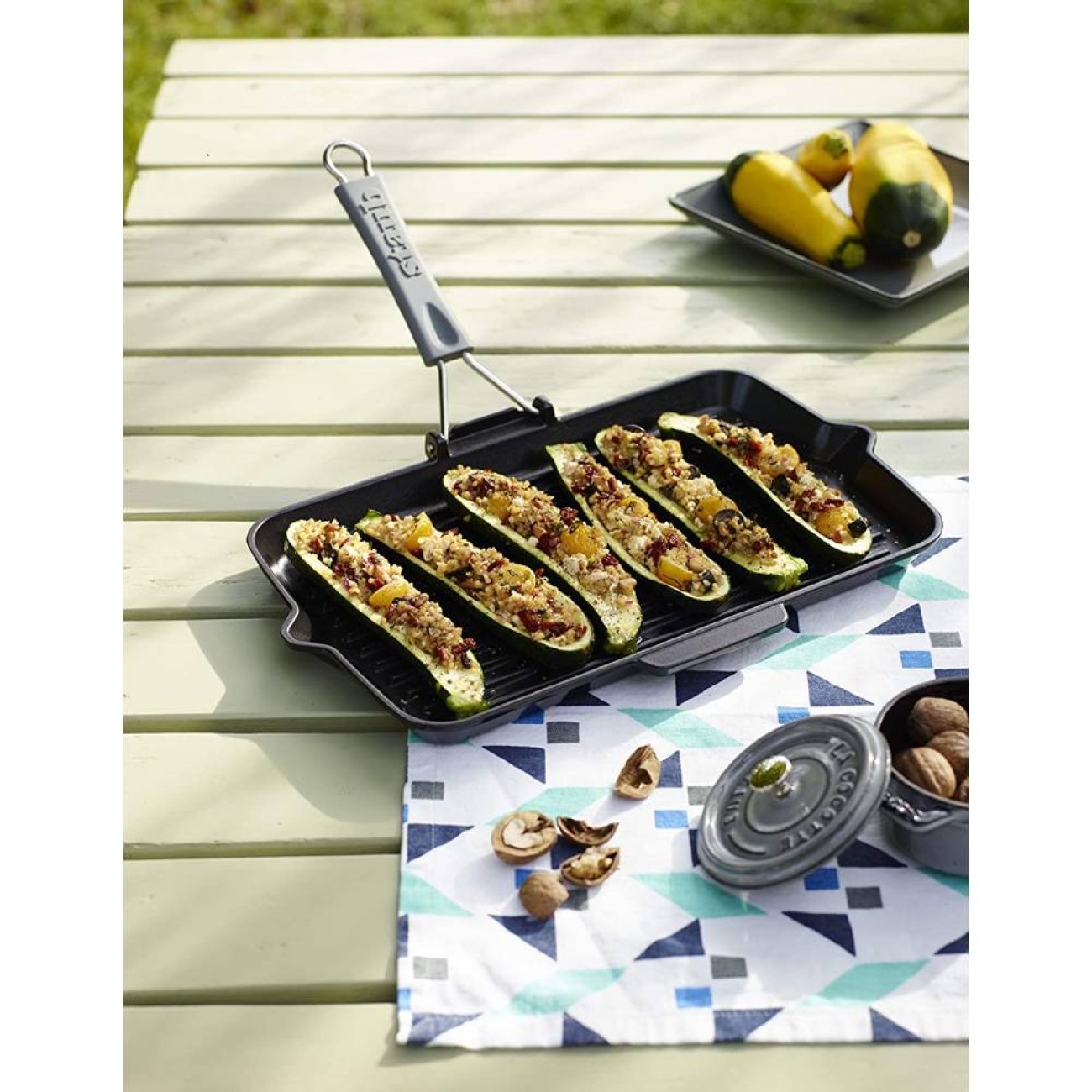 Staub Γκριλιέρα μαντέμι 34x21εκ. με χερούλι σιλικόνης σειρά Grill Symphony Γκριλιέρες/Ψηστιέρες