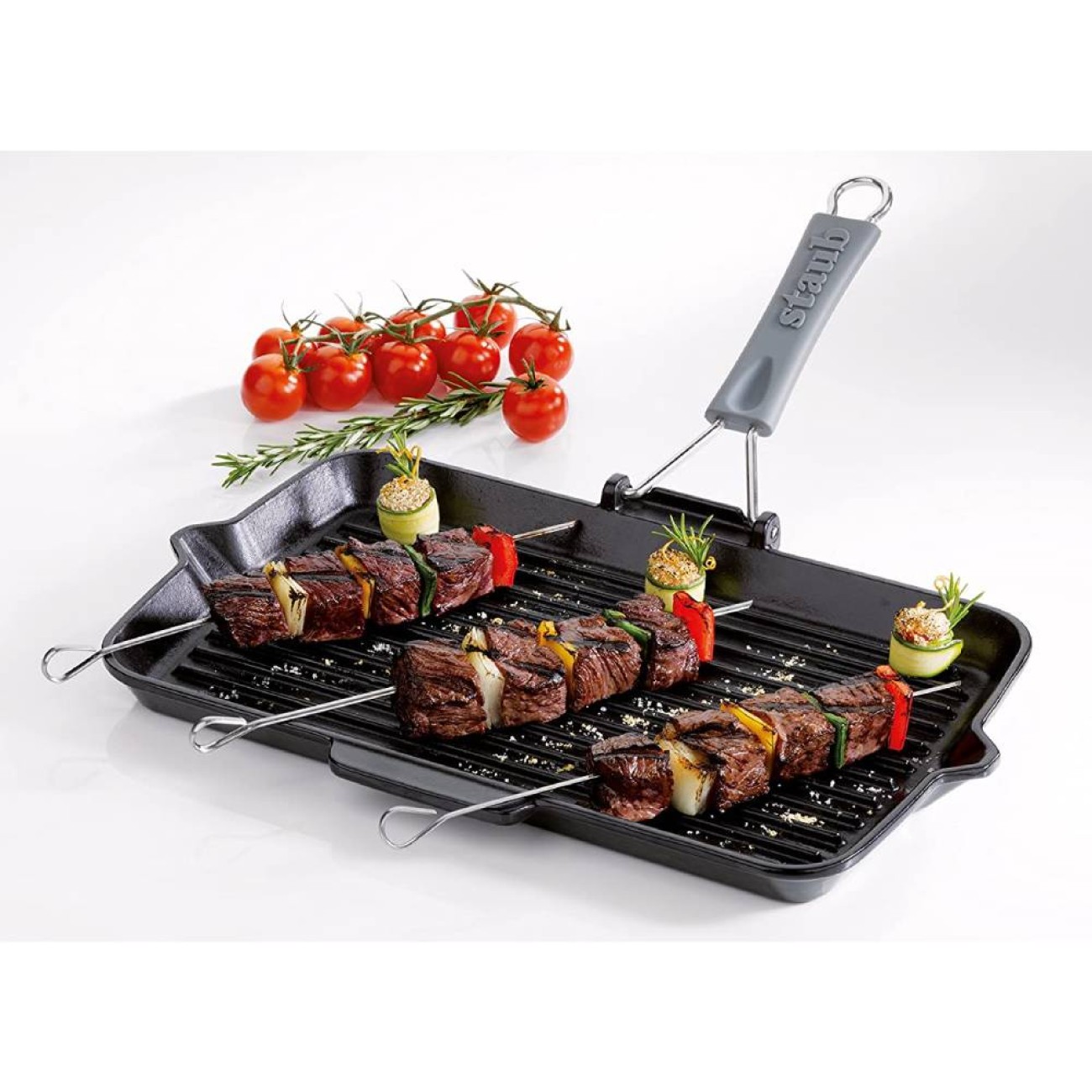 Staub Γκριλιέρα μαντέμι 34x21εκ. με χερούλι σιλικόνης σειρά Grill Symphony Γκριλιέρες/Ψηστιέρες