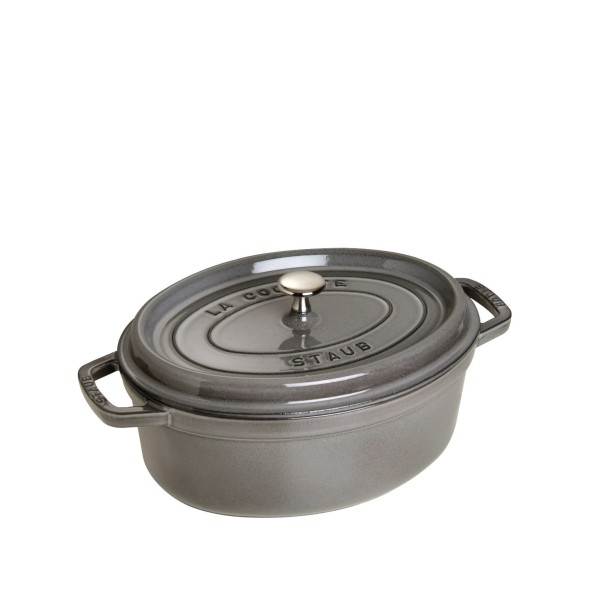 Staub Σκεύος οβάλ 37 εκ./8,0 λτ. σειρά Graphite Grey Staub Σκεύος οβάλ 37 εκ./8,0 λτ. σειρά Graphite Grey