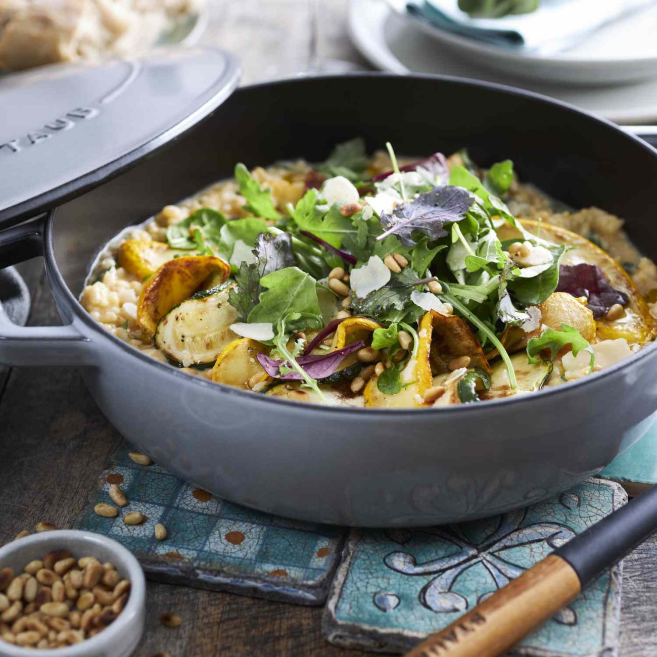 Staub Πλακερό o 28 εκ./3,70 λτ. σειρά Graphite Grey 