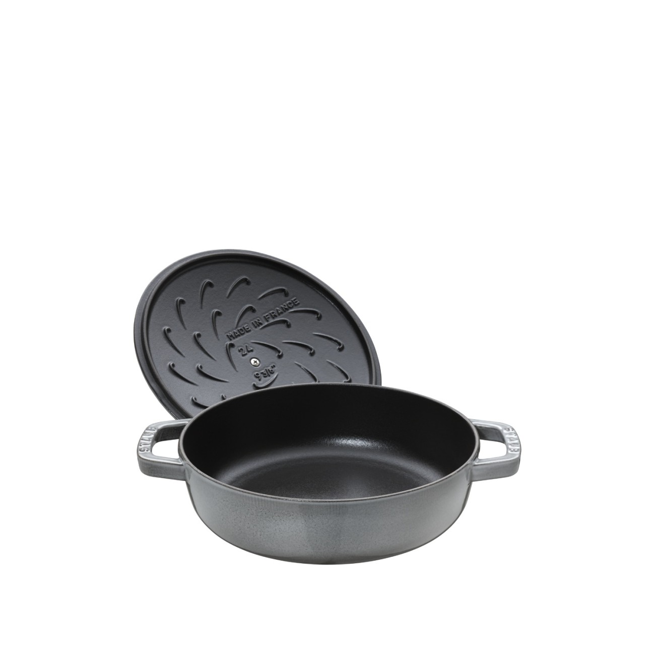 Staub Πλακερό o 28 εκ./3,70 λτ. σειρά Graphite Grey 