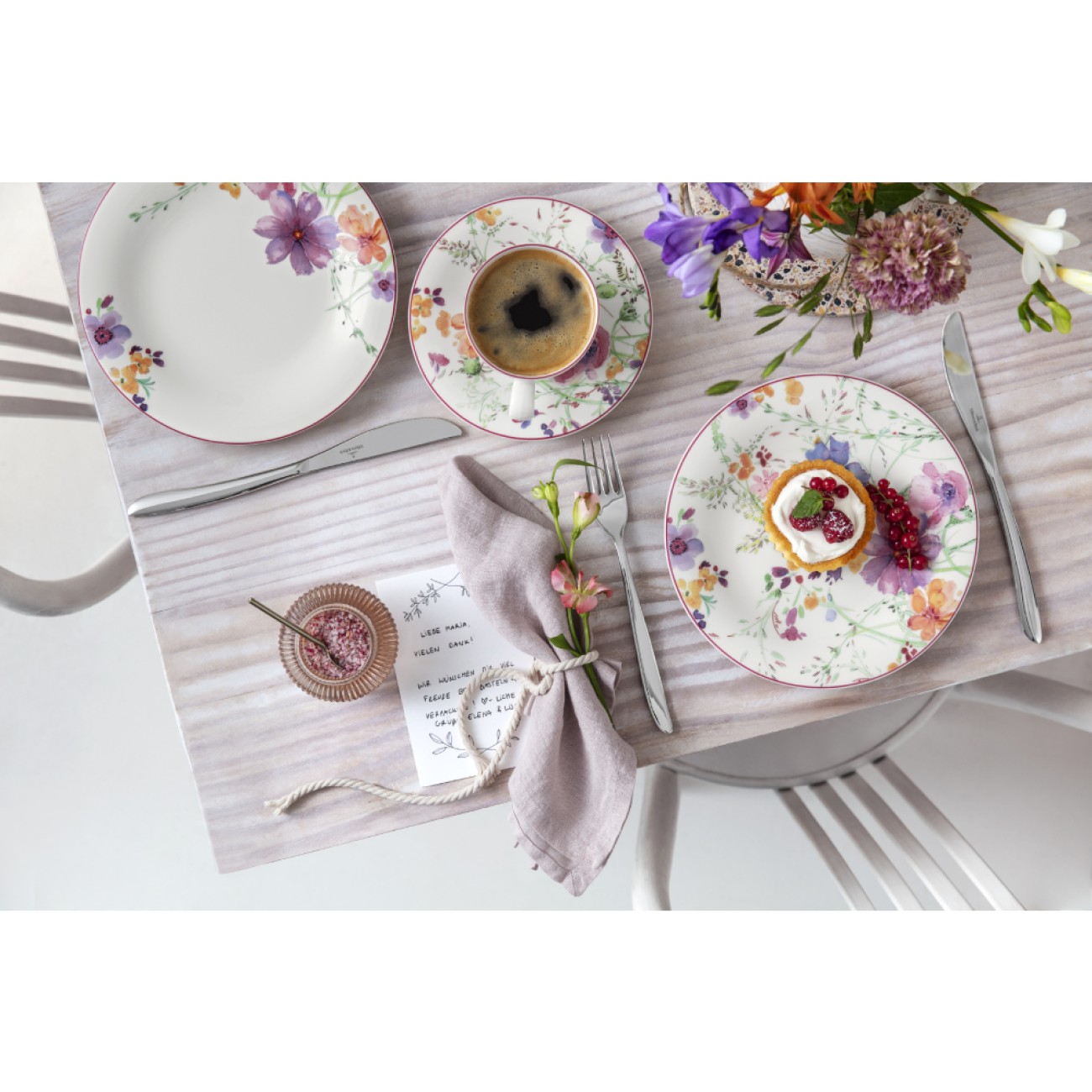 Villeroy & Boch Πιάτο εσπρέσσο 12 εκ. σειρά Mariefleur Basic Φλυτζάνια με πιάτα
