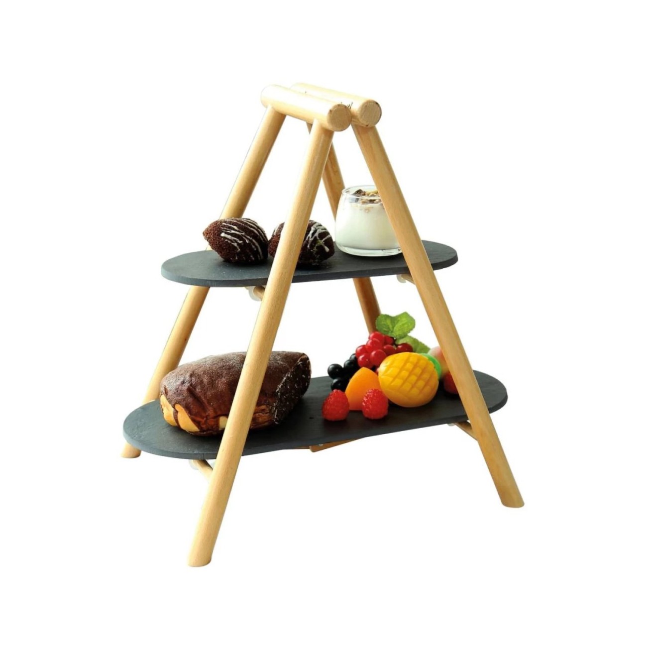 Paderno Πιατέλλα διπλή 21x4,5x34,5 εκ. Wood  Δίσκοι σερβιρίσματος