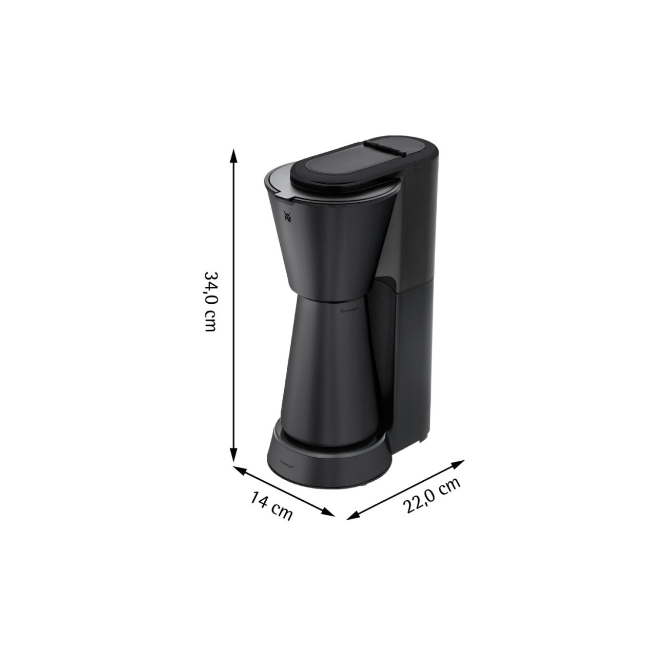 WMF Καφετιέρα Thermo To Go Deep Black για 5 φλιτζάνια σειρά Kitchenminis Καφετιέρες