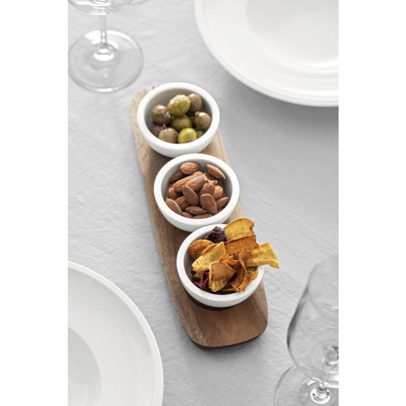Villeroy & Boch Σετ 3 τεμ. μπολ με ξύλινη βάση σειρά Artesano Original 