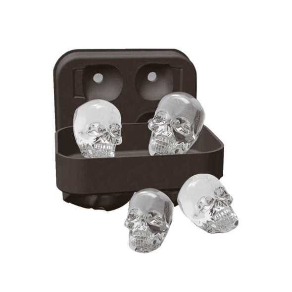 Paderno Θήκη σιλικόνης 4 θέσεων για παγάκια Skulls 
