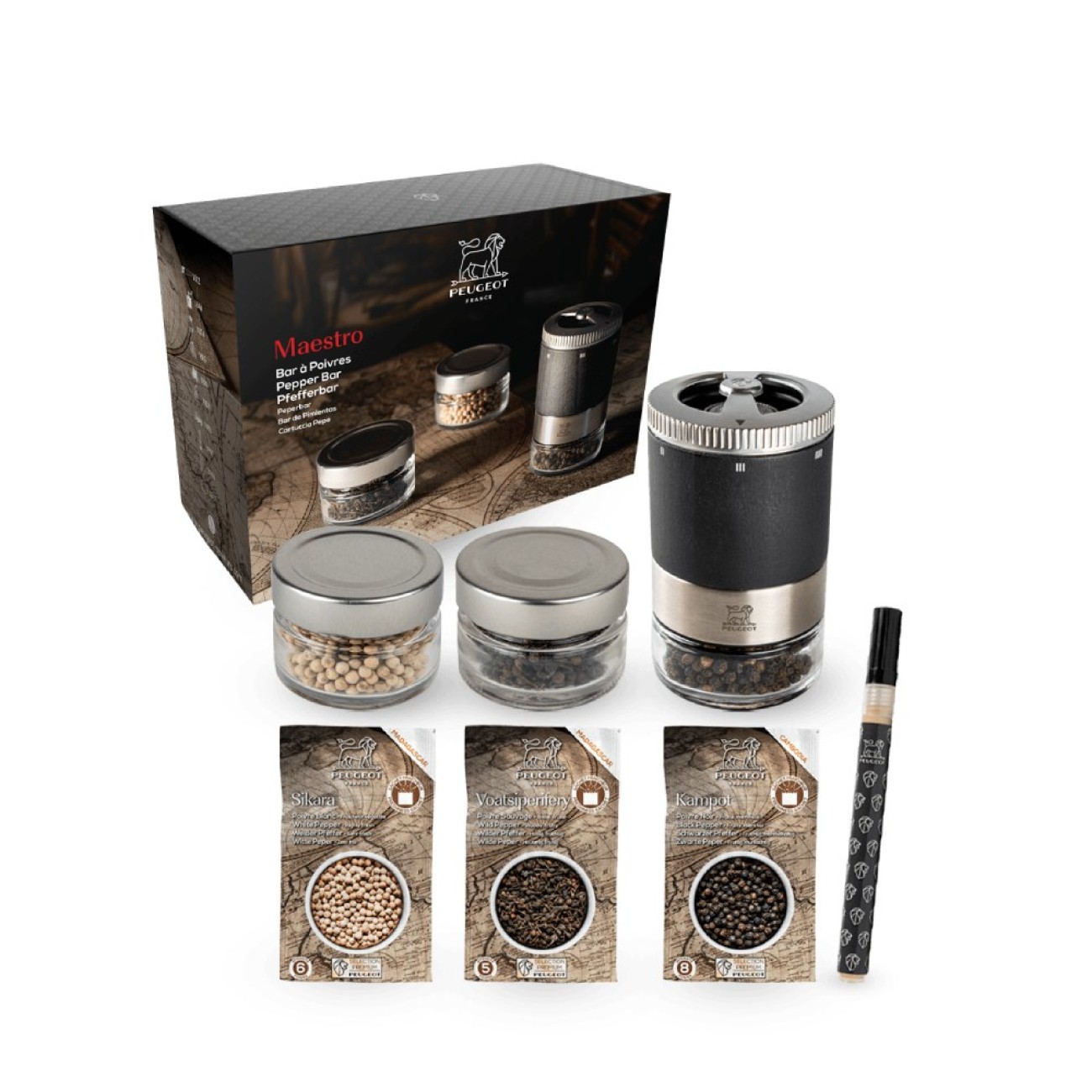 Peugeot Μύλος πιπεριού 11 εκ.Gift box σειρά Maestro
 Μύλοι Πιπεριού/Μύλοι Αλατιού
