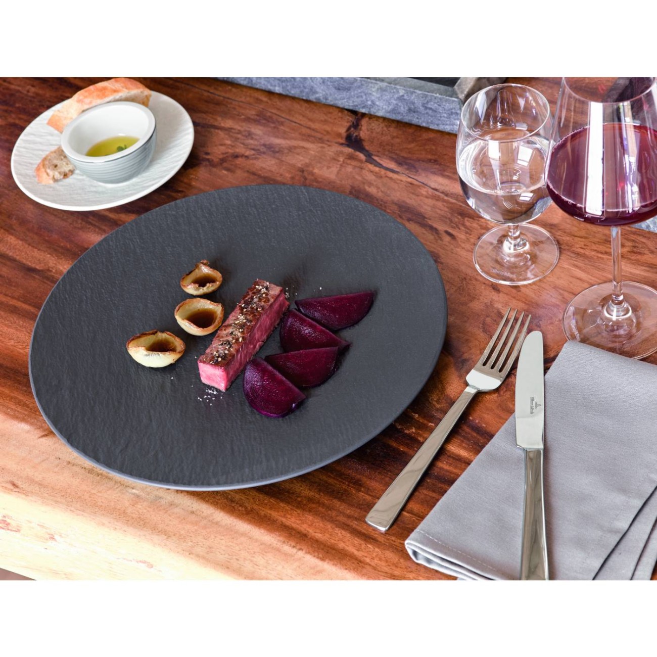 Villeroy & Boch Πιατέλα 32 εκ. σειρά Manufacture Rock Manufacture Rock by Villeroy & Boch