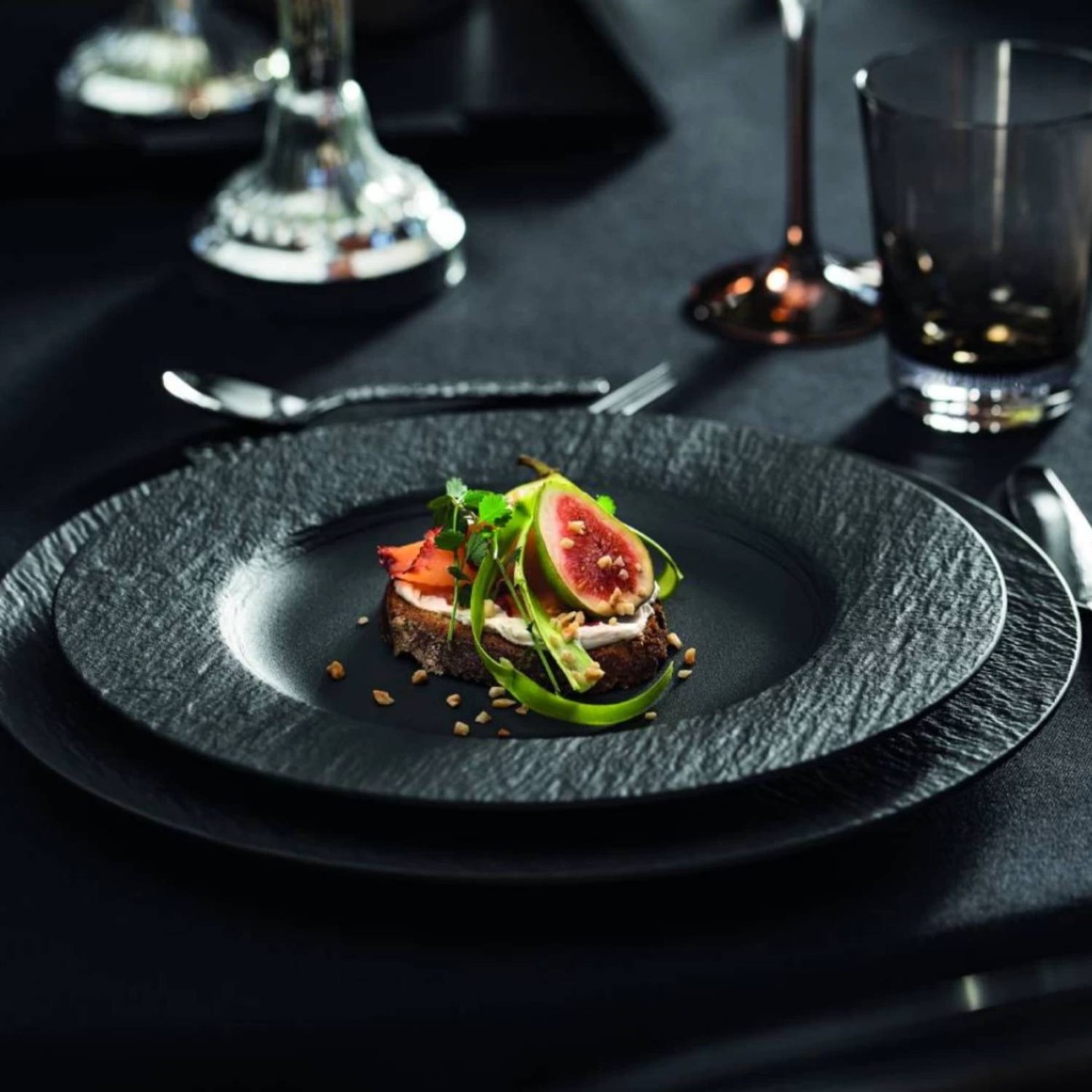Villeroy & Boch Πιάτο φαγητού 27 εκ. σειρά Manufacture Rock Manufacture Rock by Villeroy & Boch