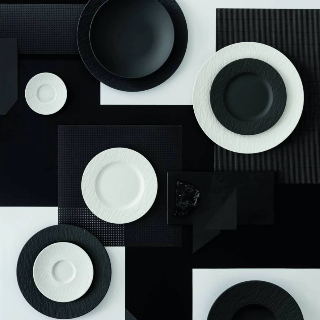 Villeroy & Boch Πιάτο φαγητού 27 εκ. σειρά Manufacture Rock Manufacture Rock by Villeroy & Boch