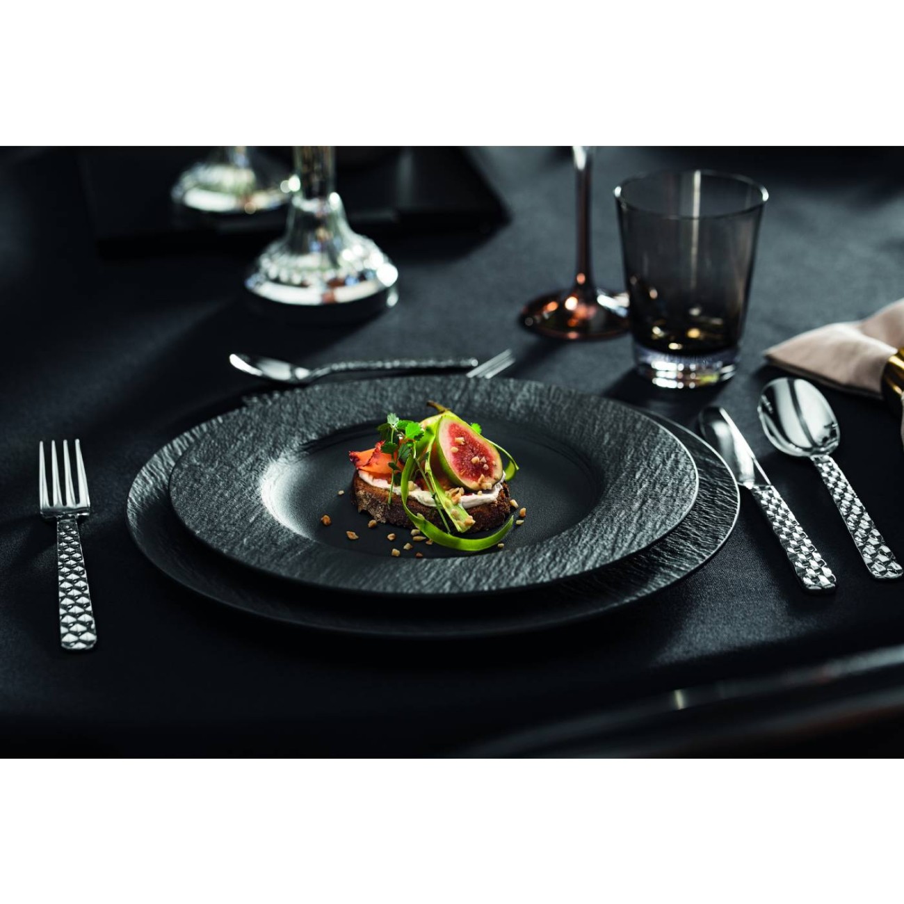 Villeroy & Boch Πιάτο φρούτου 22 εκ. σειρά Manufacture Rock Manufacture Rock by Villeroy & Boch