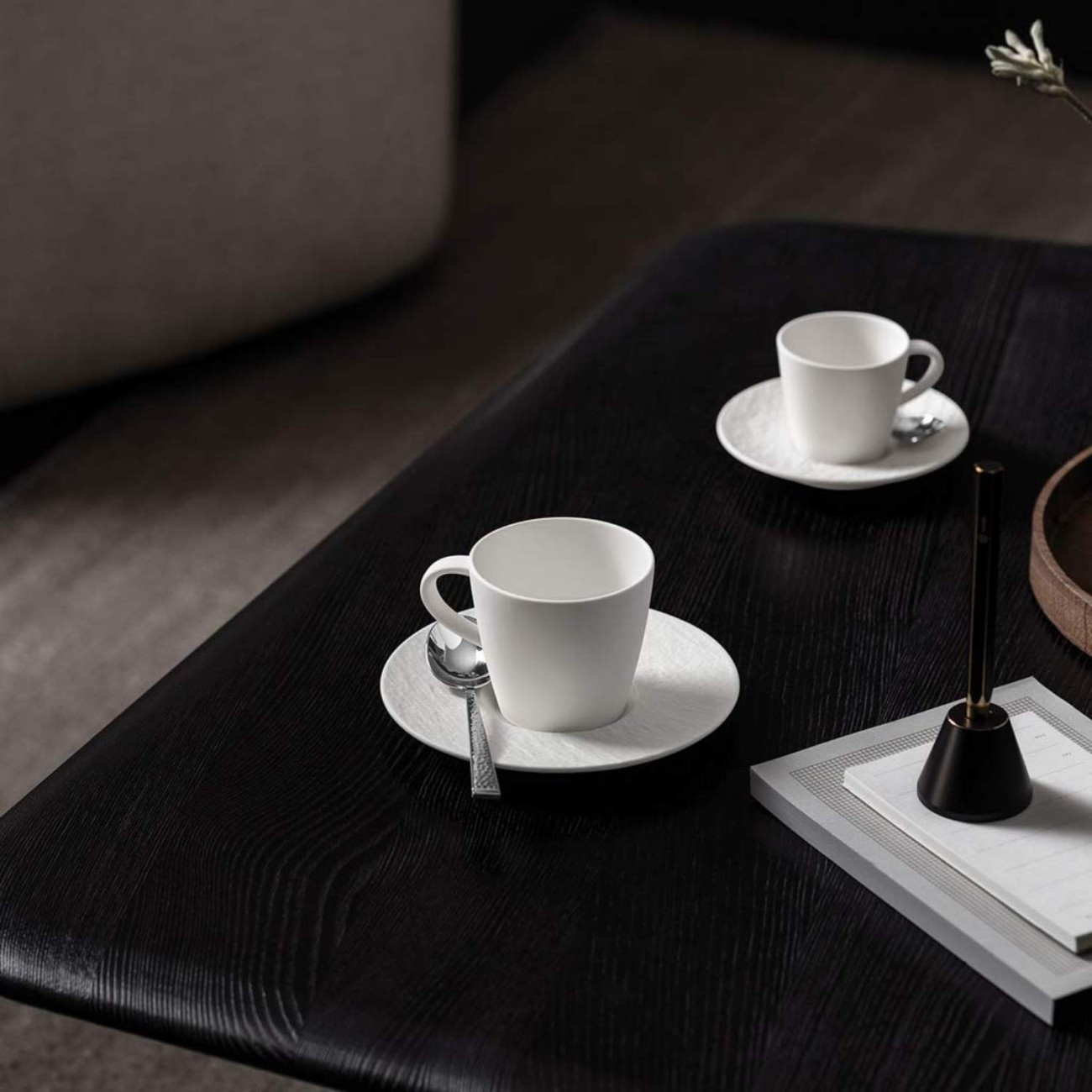 Villeroy & Boch Πιάτο καφέ 15,5 εκ. σειρά Manufacture Rock Blanc Manufacture Rock by Villeroy & Boch