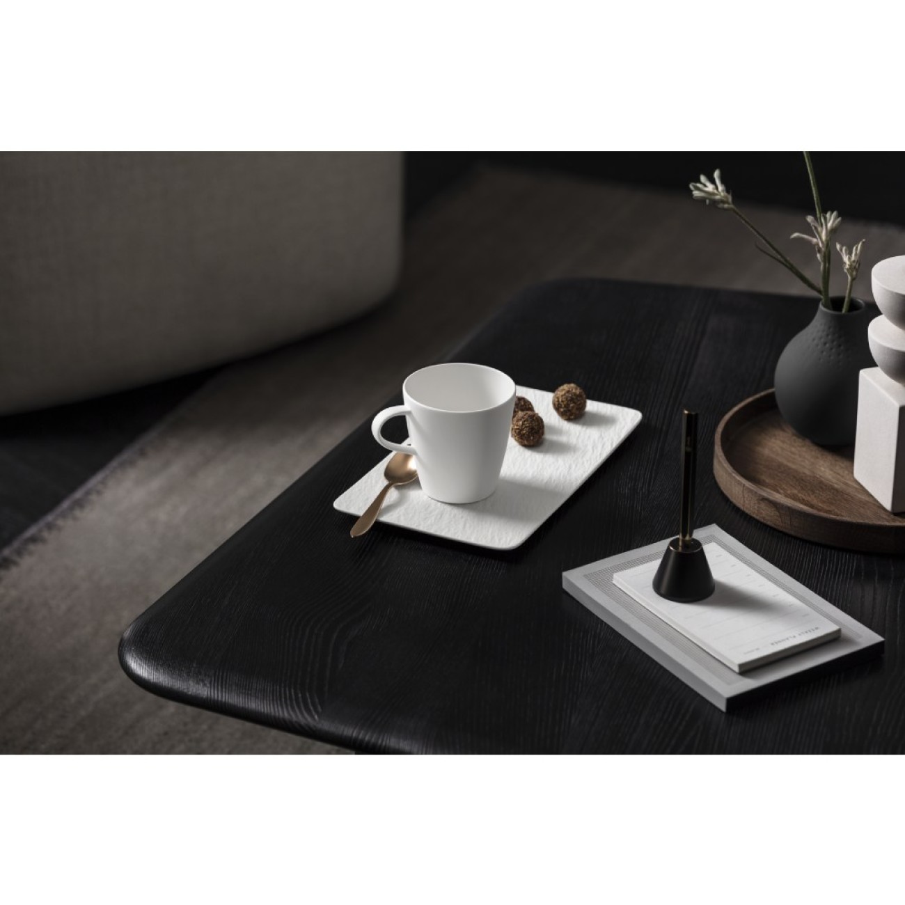 Villeroy & Boch Πιατέλλα 35Χ18 εκ. σειρά Manufacture Rock Blanc Manufacture Rock by Villeroy & Boch