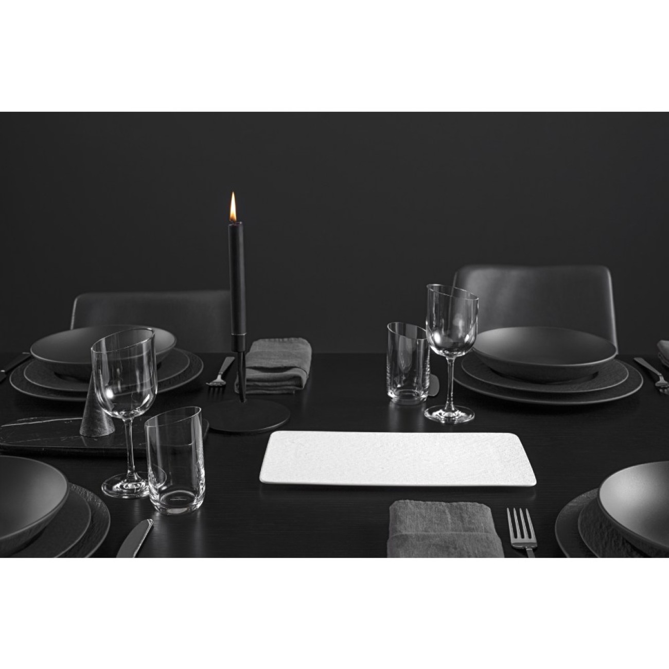 Villeroy & Boch Πιατέλλα 35Χ18 εκ. σειρά Manufacture Rock Blanc Manufacture Rock by Villeroy & Boch