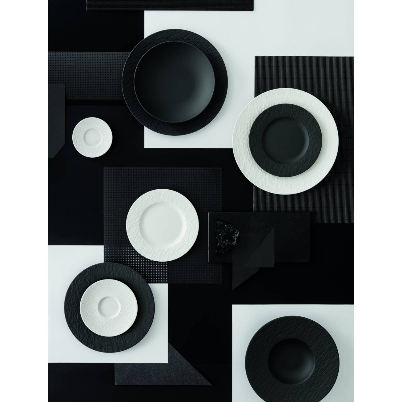 Villeroy & Boch Πιάτο φαγητού 27 εκ. σειρά Manufacture Rock Blanc Manufacture Rock by Villeroy & Boch