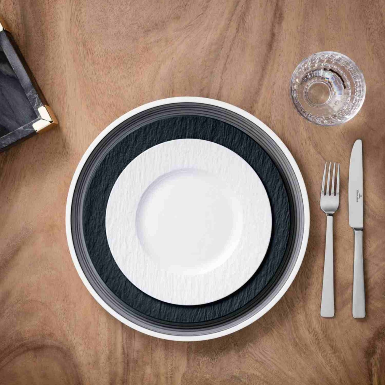 Villeroy & Boch Πιάτο φρούτου 22 εκ. σειρά Manufacture Rock Blanc Manufacture Rock by Villeroy & Boch