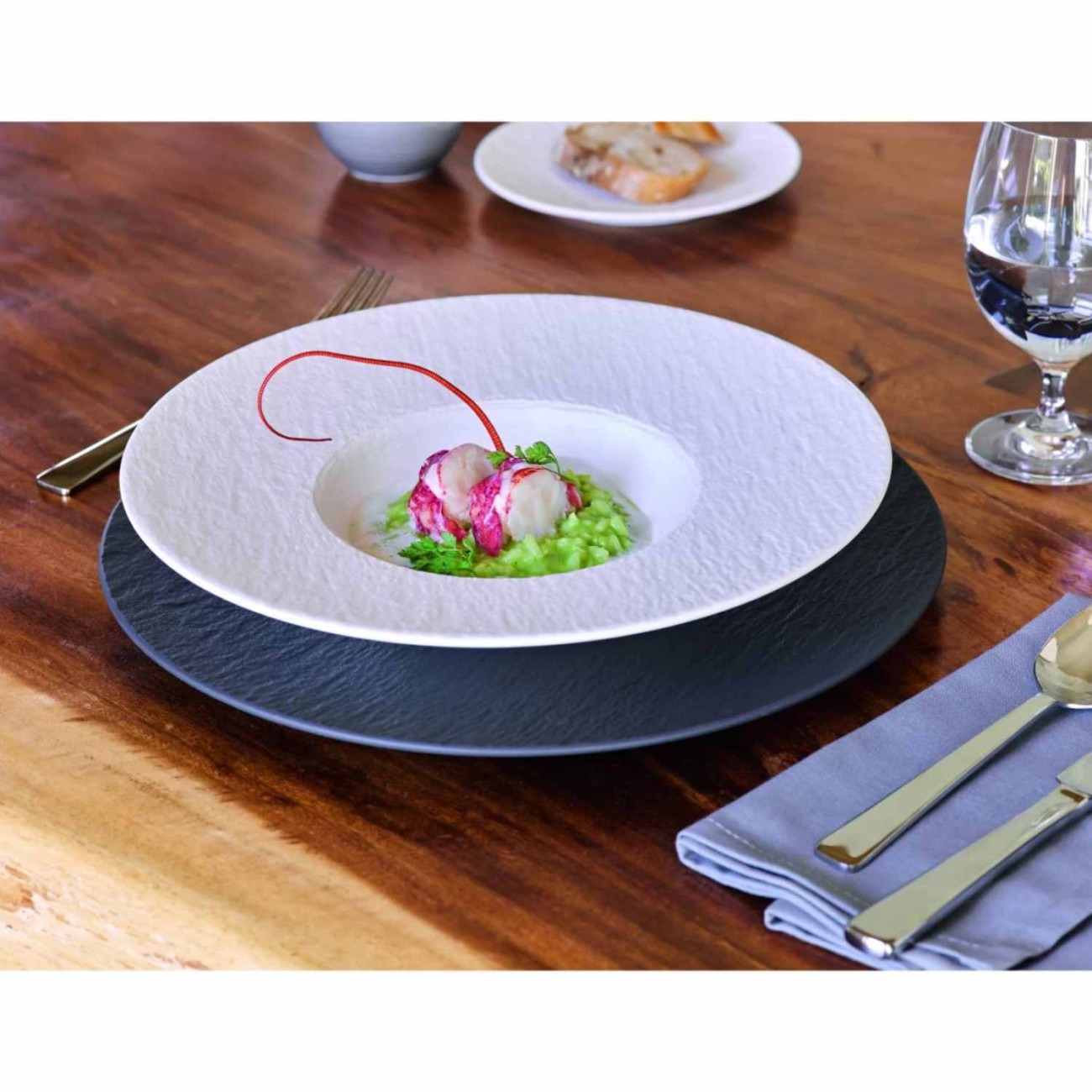 Villeroy & Boch Πιάτο ζυμαρικών 29εκ. σειρά Manufacture Rock Blanc Manufacture Rock by Villeroy & Boch