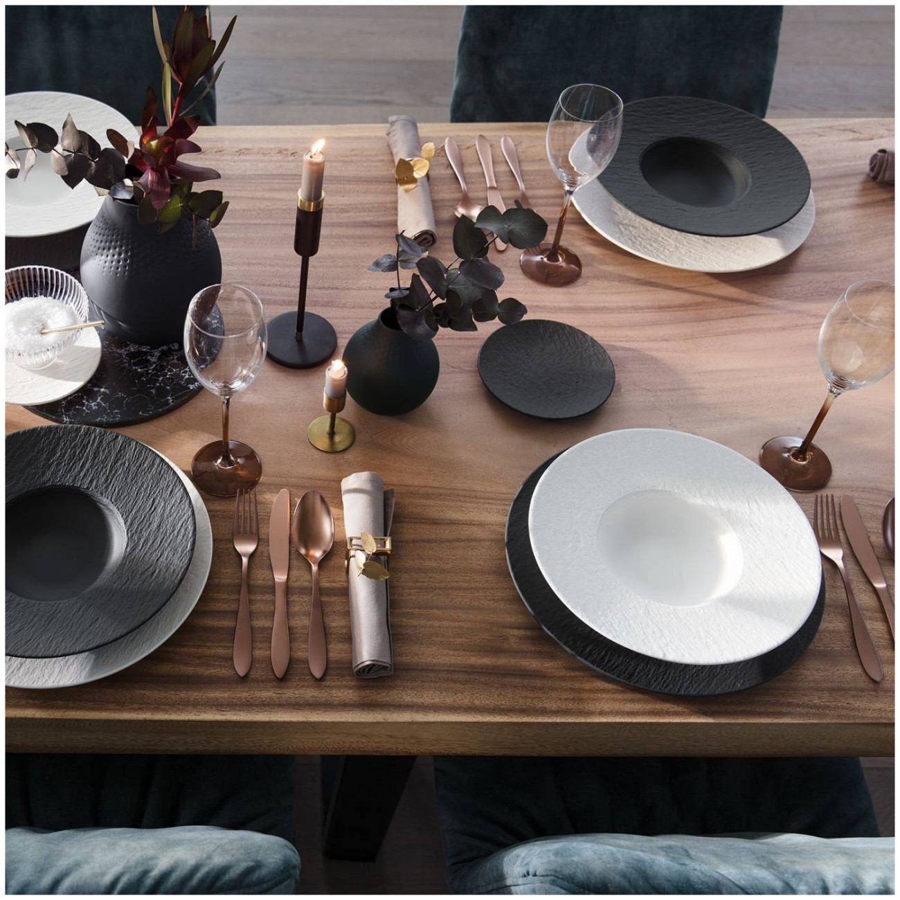 Villeroy & Boch Πιάτο ζυμαρικών 29εκ. σειρά Manufacture Rock Blanc Manufacture Rock by Villeroy & Boch