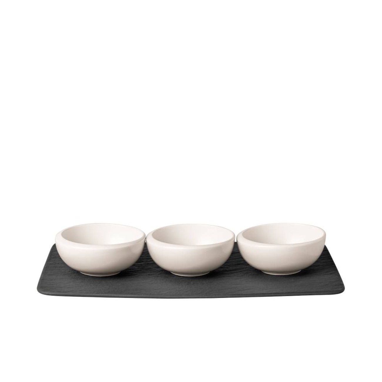 Villeroy & Boch Σετ 4 τεμ., πιατέλλα με 3 τεμ. μπολ dip σειρά NewMoon NewMoon By Villeroy & Boch