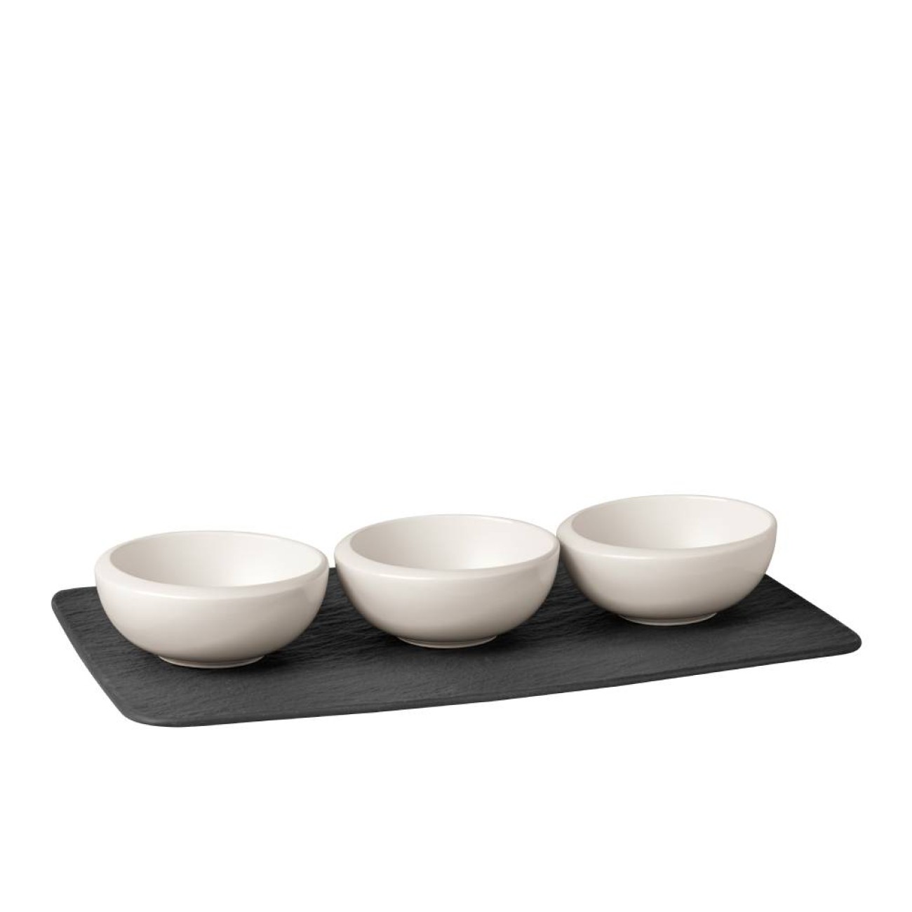Villeroy & Boch Σετ 4 τεμ., πιατέλλα με 3 τεμ. μπολ dip σειρά NewMoon NewMoon By Villeroy & Boch