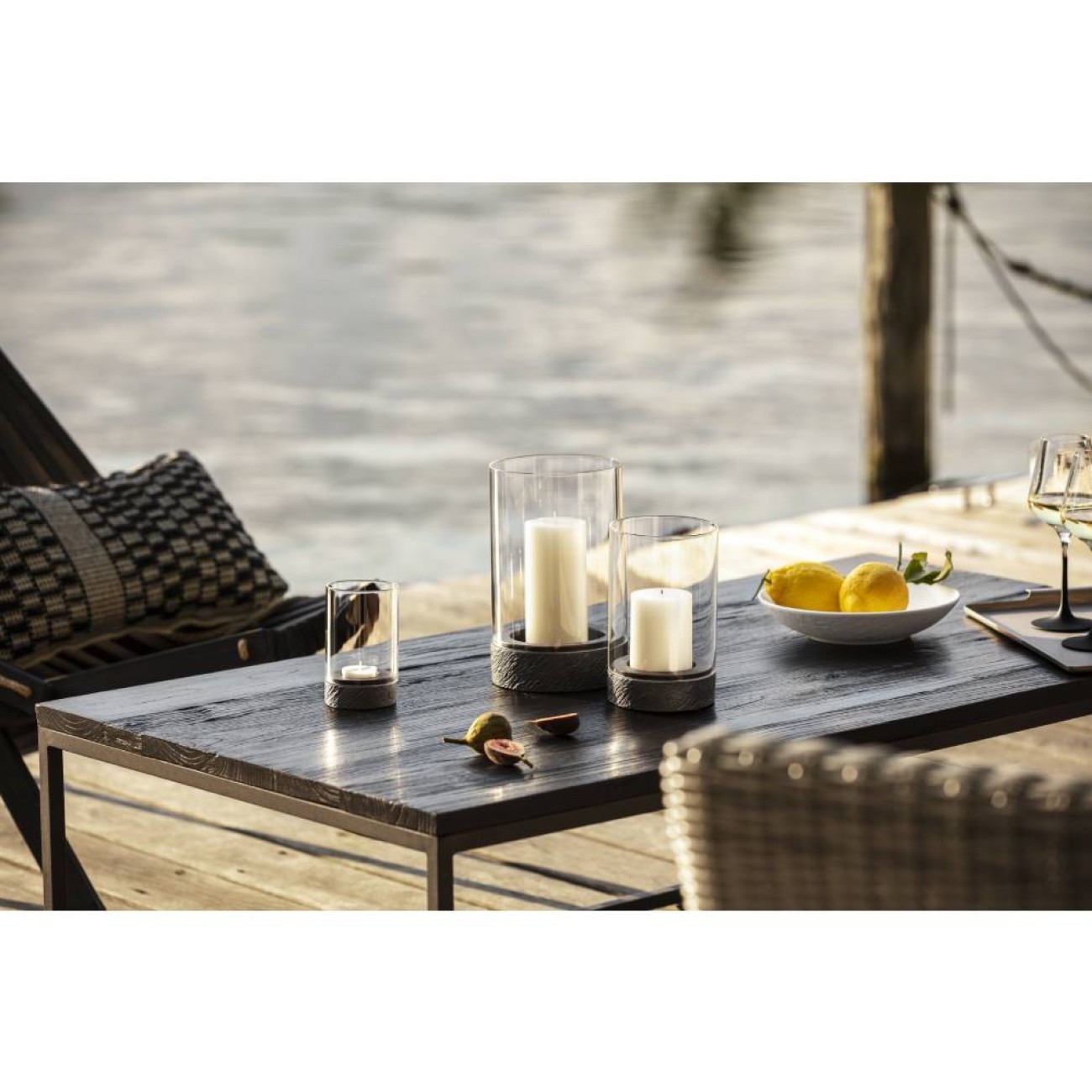 Villeroy & Boch Κηροπήγιο-Λάμπα L 27 εκ. σειρά Manufacture Rock Home Κηροπήγια