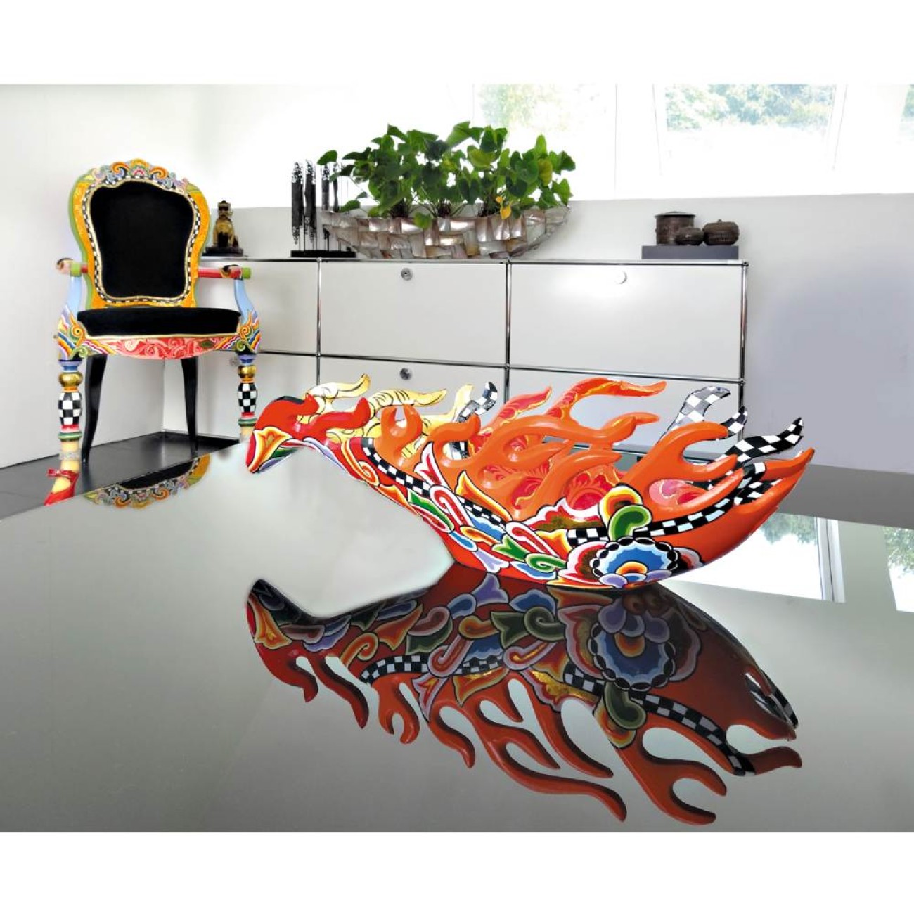 Μπολ Firebird 51x21x16cm Διακοσμητικά