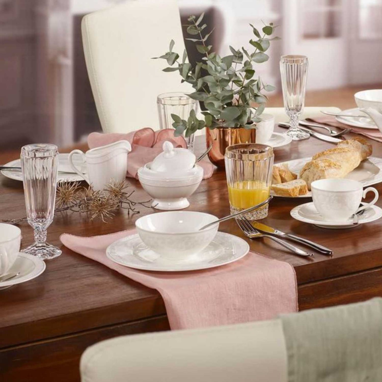 Villeroy & Boch Πιάτο ελληνικού καφέ σειρά Gray Pearl Gray Pearl by Villeroy & Boch