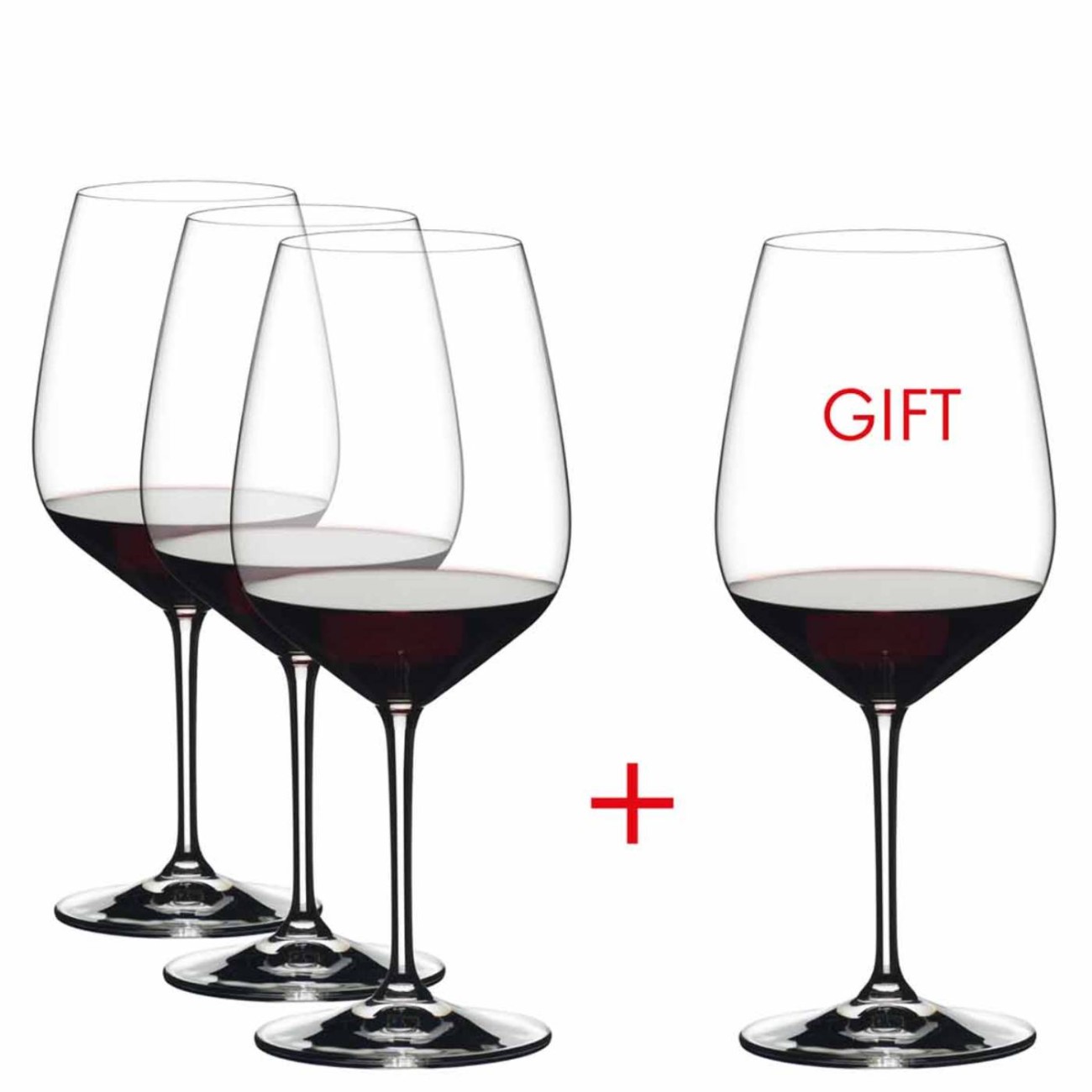 Riedel Σετ 3 τεμ + 1 Δώρο Ποτήρια Κρασιού/Cabernet 800ml σειρά Extreme Extreme by Riedel