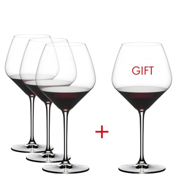 Riedel Σετ 3 τεμ + 1 Δώρο Ποτήρια Κρασιού/Pinot Noir 770ml σειρά Extreme Riedel Σετ 3 τεμ + 1 Δώρο Ποτήρια Κρασιού/Pinot Noir 770ml σειρά Extreme