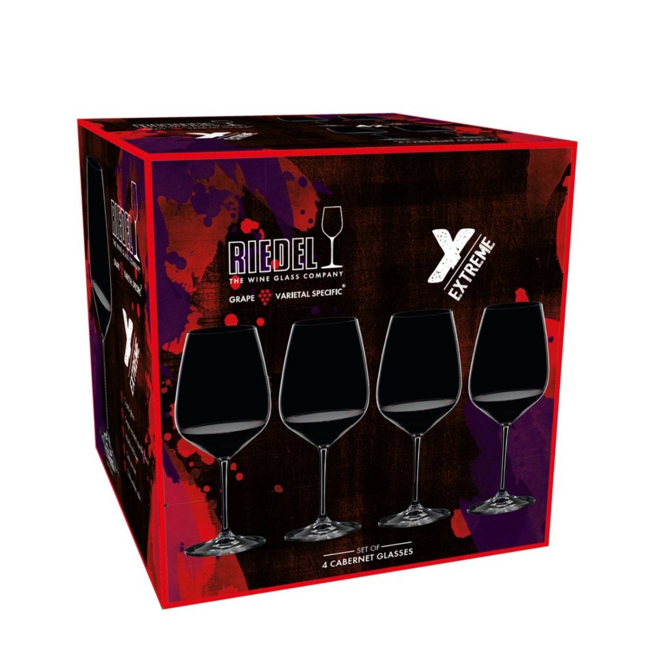 Riedel Σετ 3 τεμ + 1 Δώρο Ποτήρια Κρασιού/Cabernet 800ml σειρά Extreme Extreme by Riedel