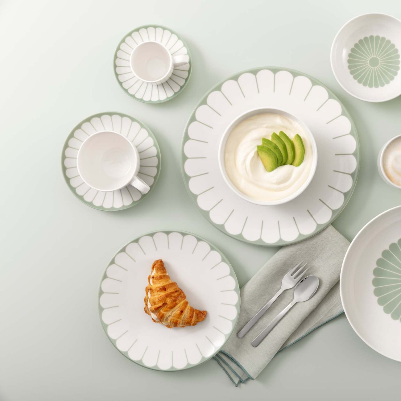 Villeroy & Boch Φλιτζάνι καφέ 0,16 λτ. σειρά Fleur Vert Φλυτζάνια & Πιάτα Καφέ/Τσαγιού