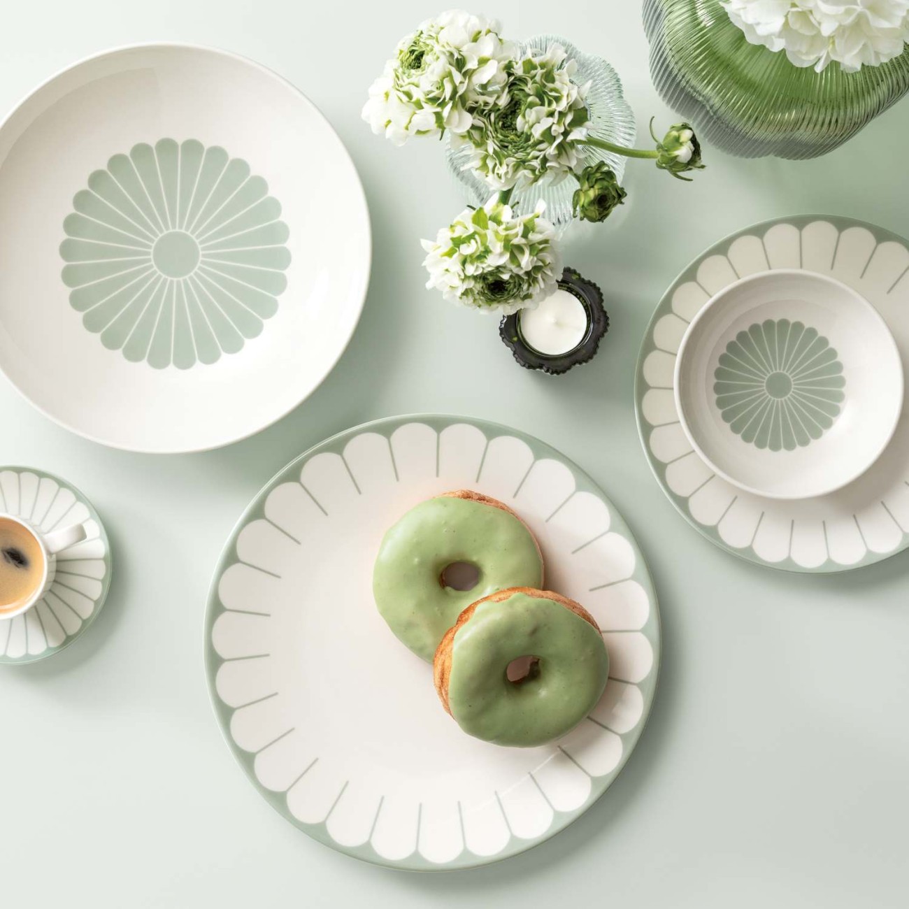 Villeroy & Boch Πιάτο βαθύ 24 εκ. σειρά Fleur Vert Πιάτα βαθιά