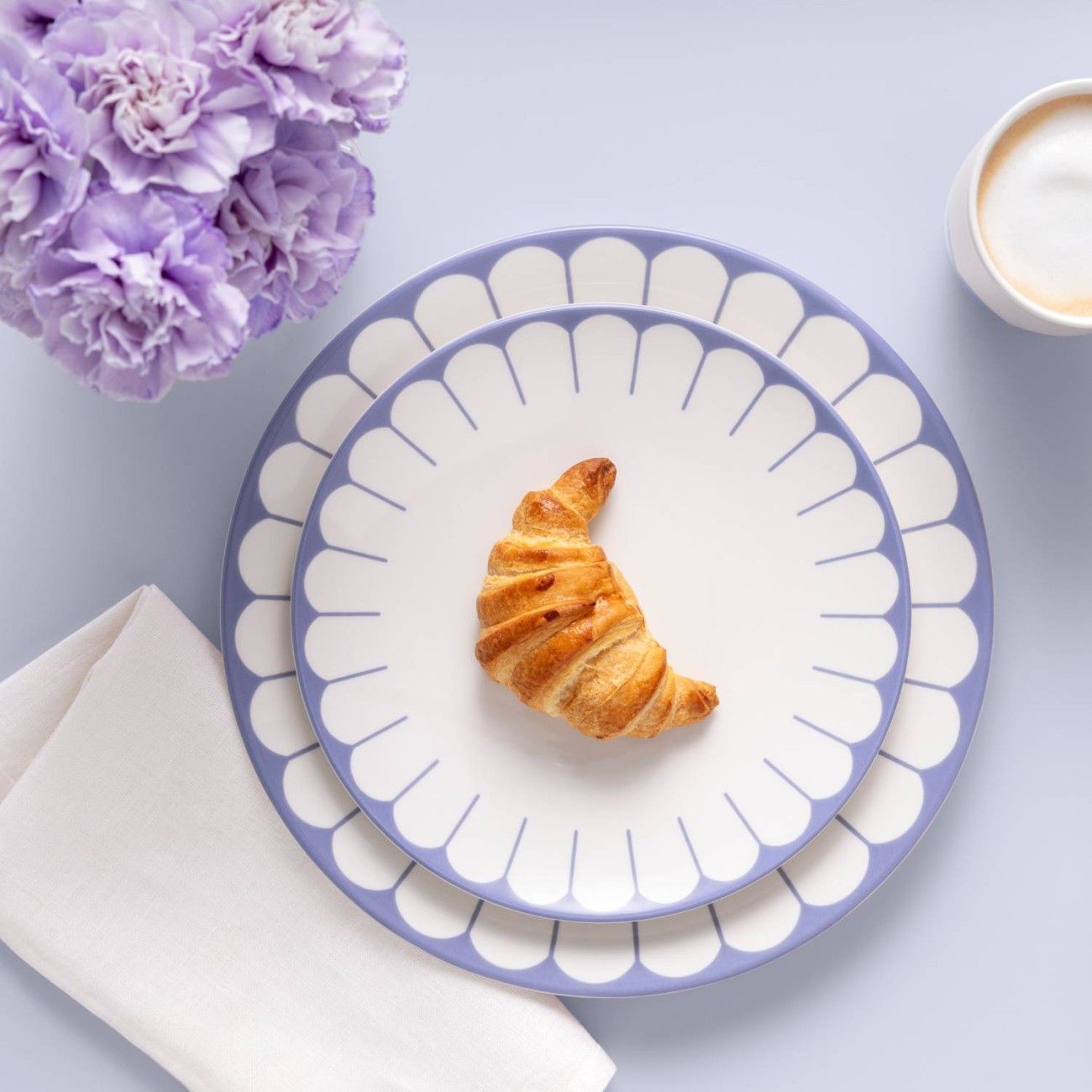 Villeroy & Boch Πιάτο φαγητού 26,6 εκ. σειρά Fleur Bleu Πιάτα ρηχά φαγητού
