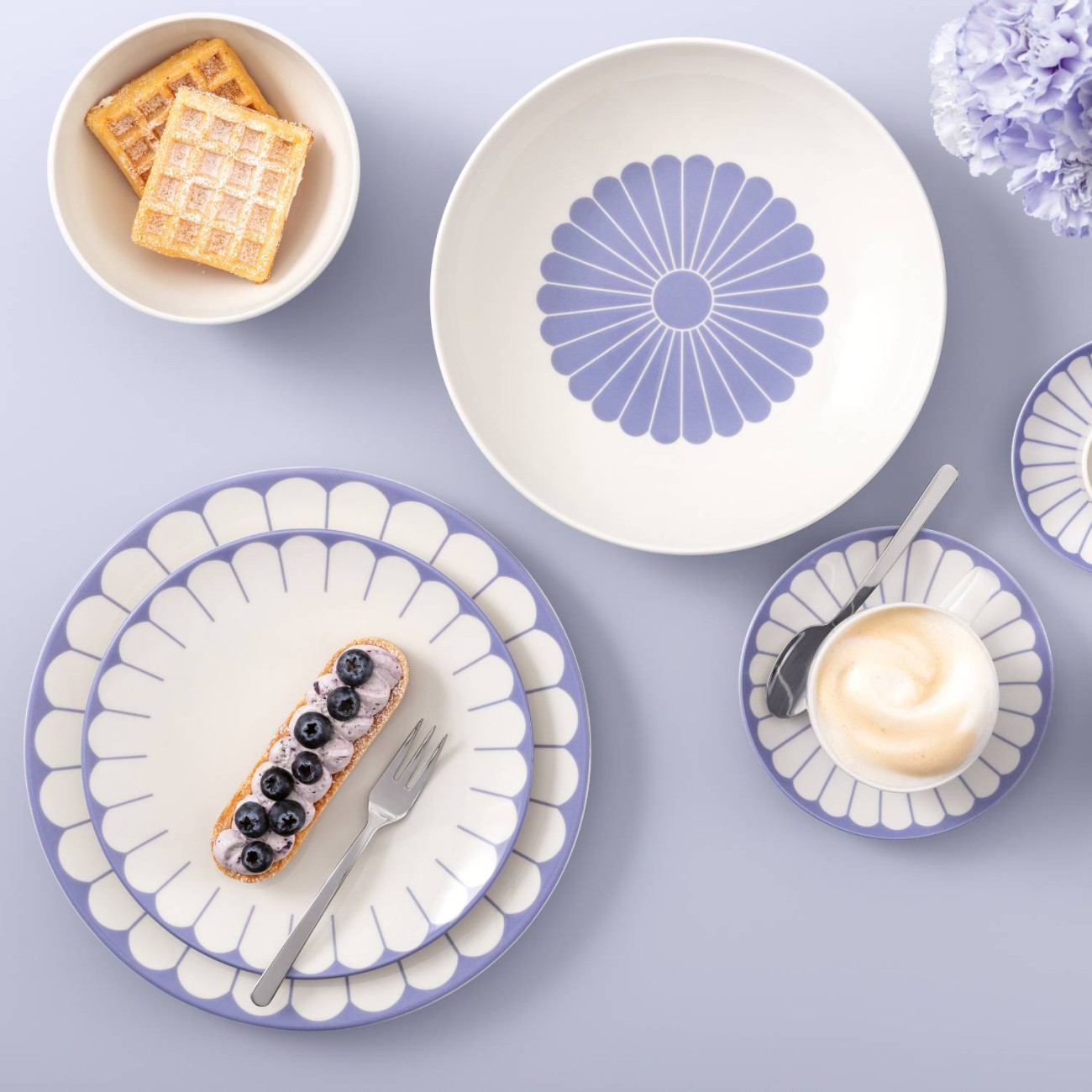 Villeroy & Boch Πιάτο φρούτου 21,2 εκ. σειρά Fleur Bleu Πιάτα φρούτου/γλυκού