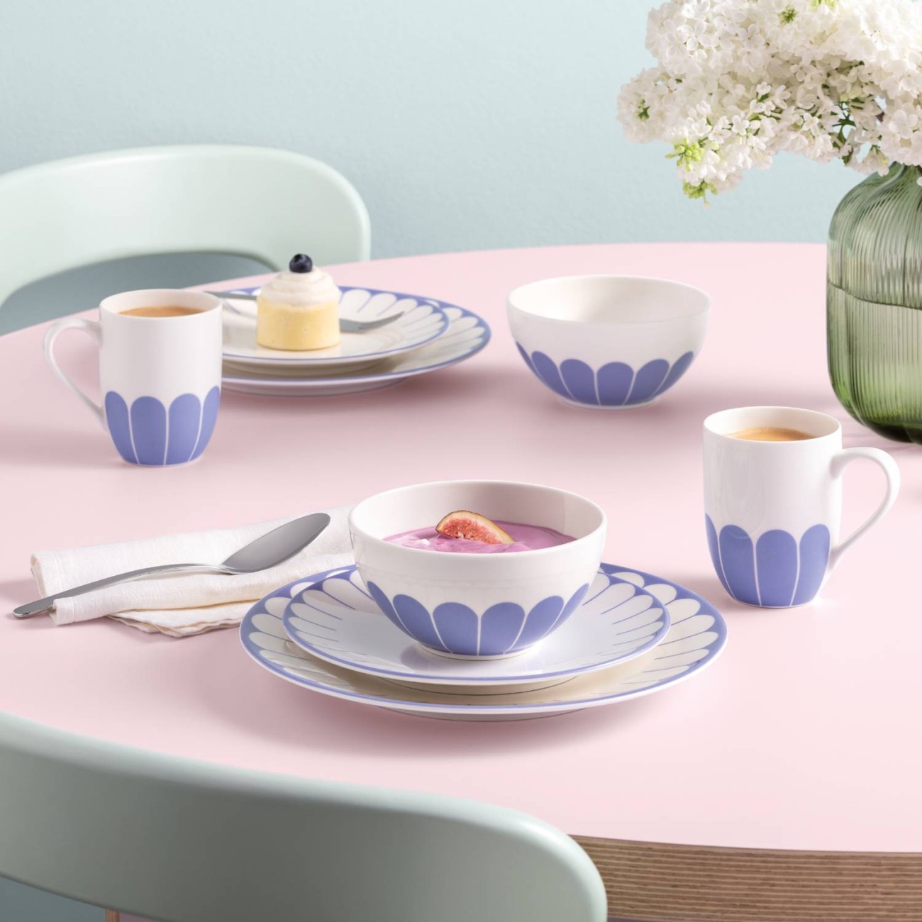 Villeroy & Boch Κούπα 290ml σειρά Fleur Bleu Φλυτζάνια & Πιάτα Καφέ/Τσαγιού