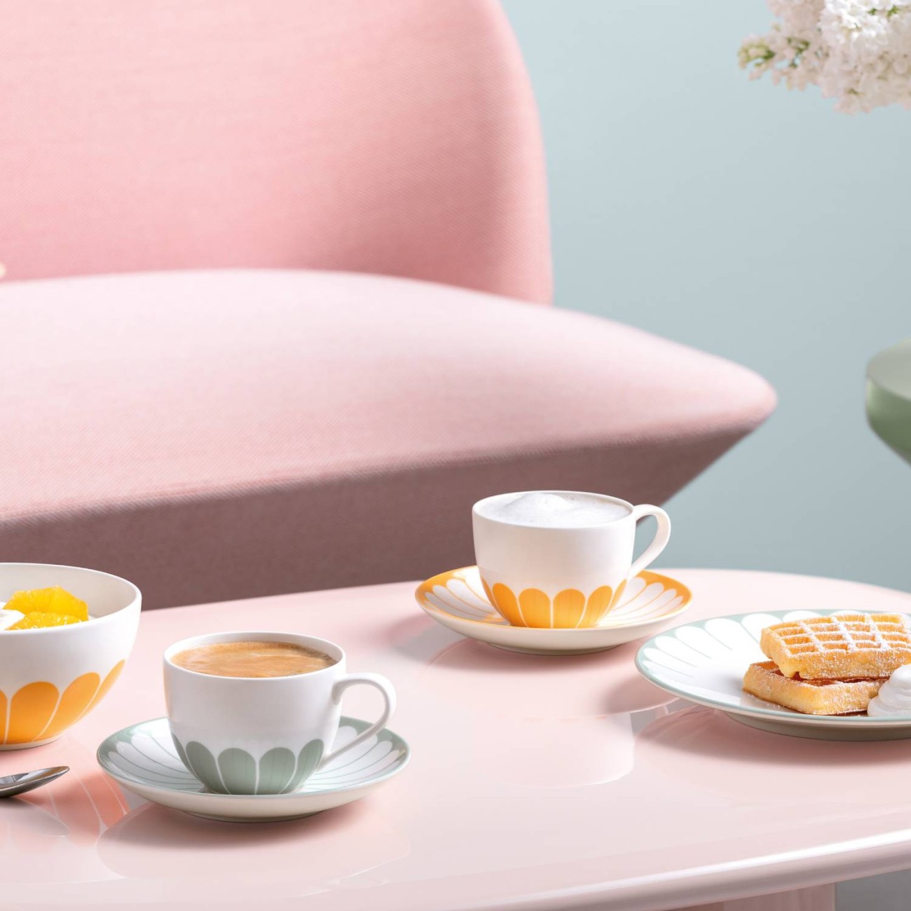 Villeroy & Boch Φλιτζάνι καφέ 0,16 λτ. σειρά Fleur Soleil Φλυτζάνια & Πιάτα Καφέ/Τσαγιού
