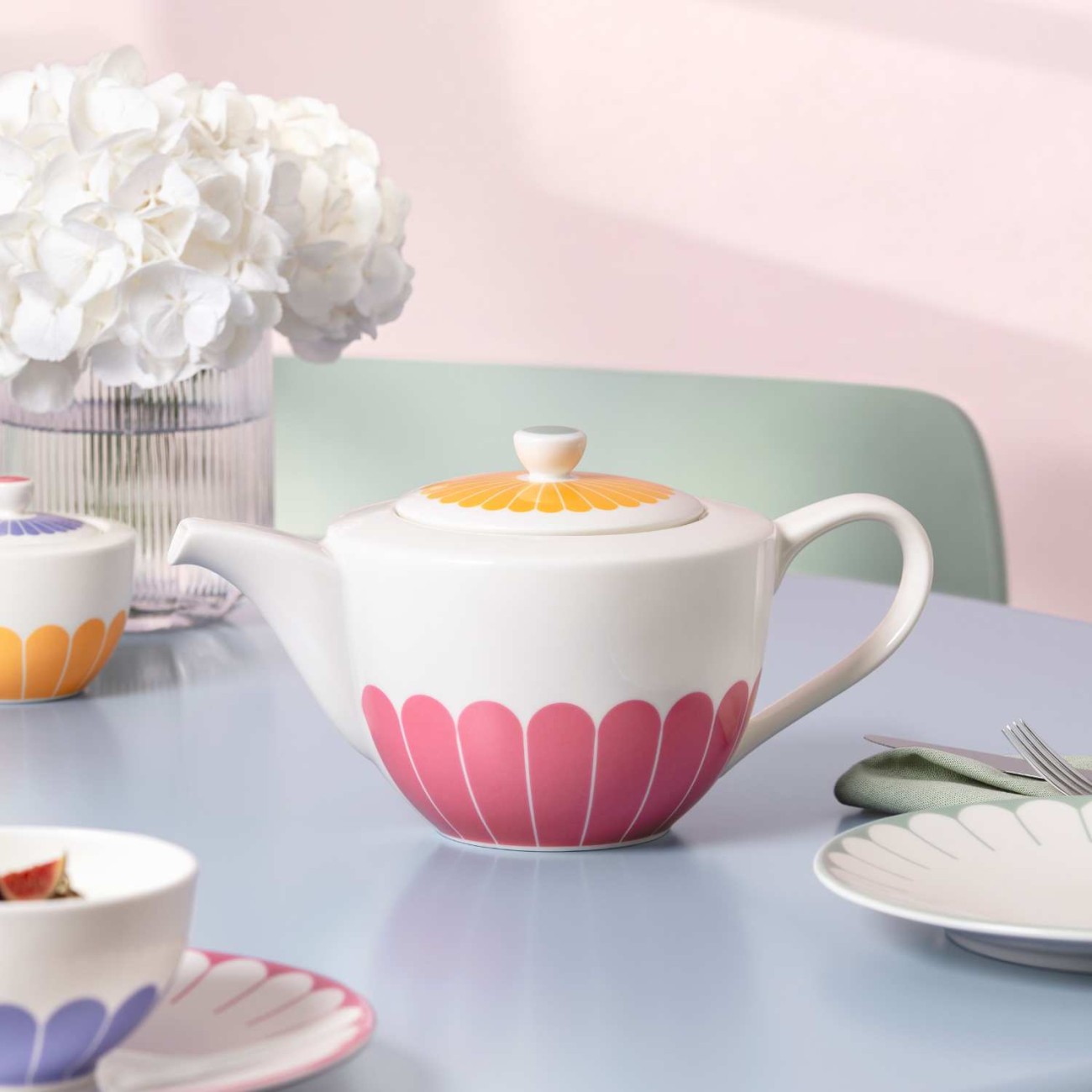 Villeroy & Boch Τσαγιέρα 1,20 λτ. σειρά Fleur Couleur Καφετιέρες/Γαλατιέρες/Ζαχαριέρες/Τσαγιέρες