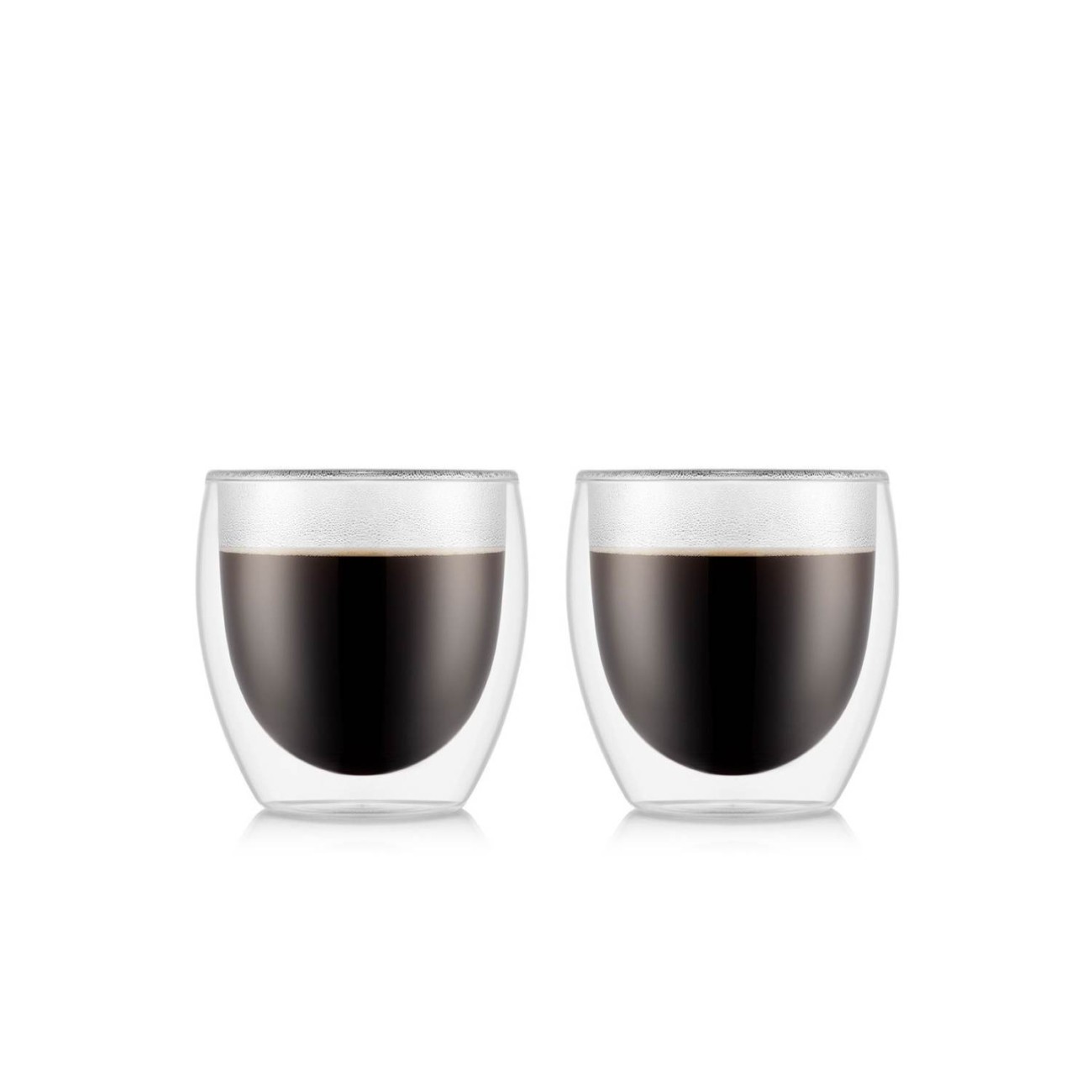 Bodum Σετ 2 τεμ. ποτήρια double wall  250ml Transparent  σειρά σειρά Pavina Κούπες/Φλυτζάνια